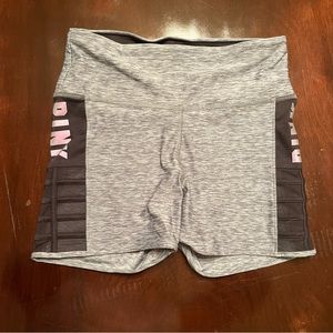 PINK Spandex Shorts w/ Mesh Side Medium